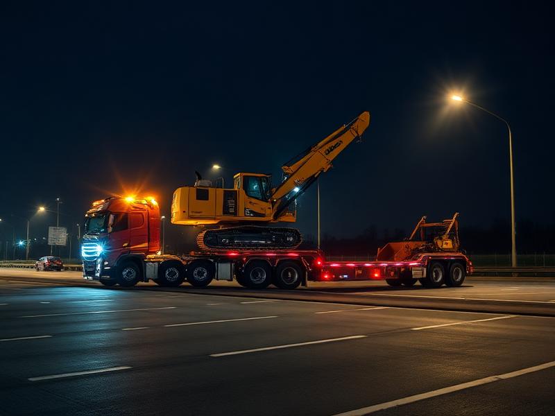 Low-Bed Heavy Equipment Trailer